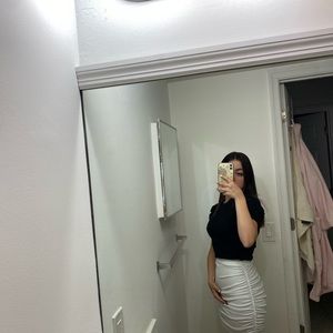 White skirt